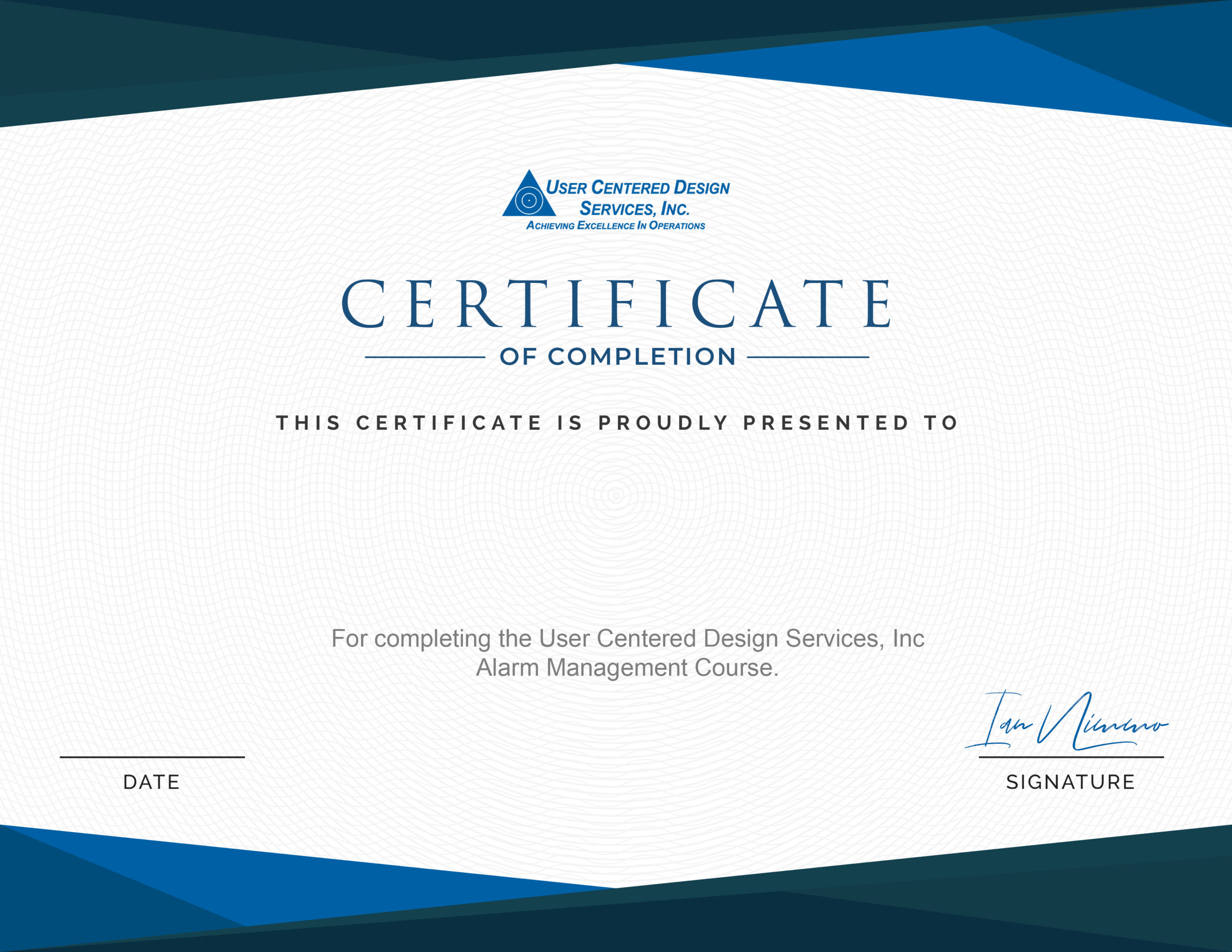 UCDS-Certificate - User Centered Design Services